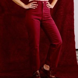 Big Bud Press ☀️ Work Pants in Cranberry - XS